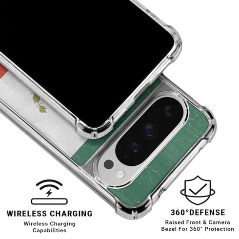 Mexico Flag Distressed Google Pixel 10 Pro Clear Case